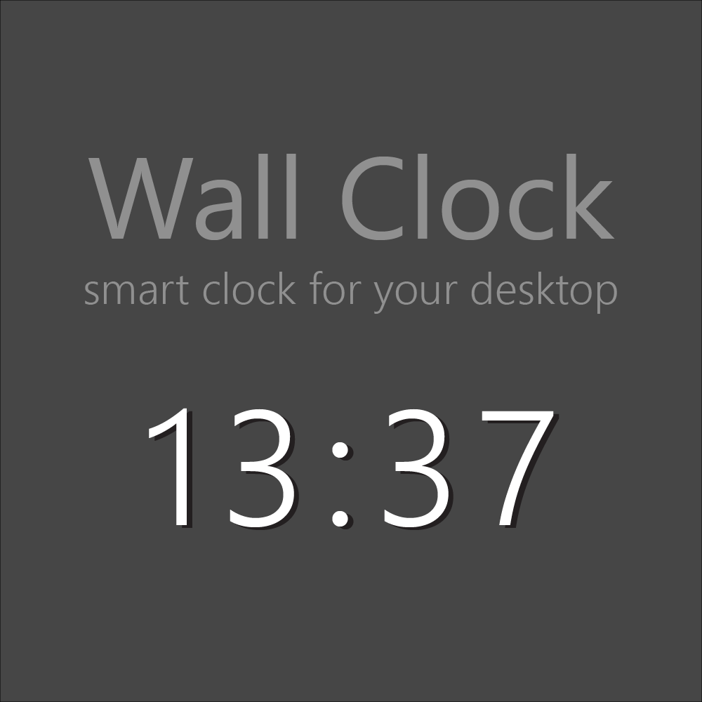 Wall Clock: smart clock for your desktop